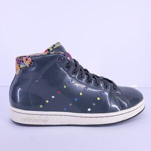 Adidas Stan Smith Mid W BH Gray Multicolor Polka Dot Sneakers Sz 9 Art 280968